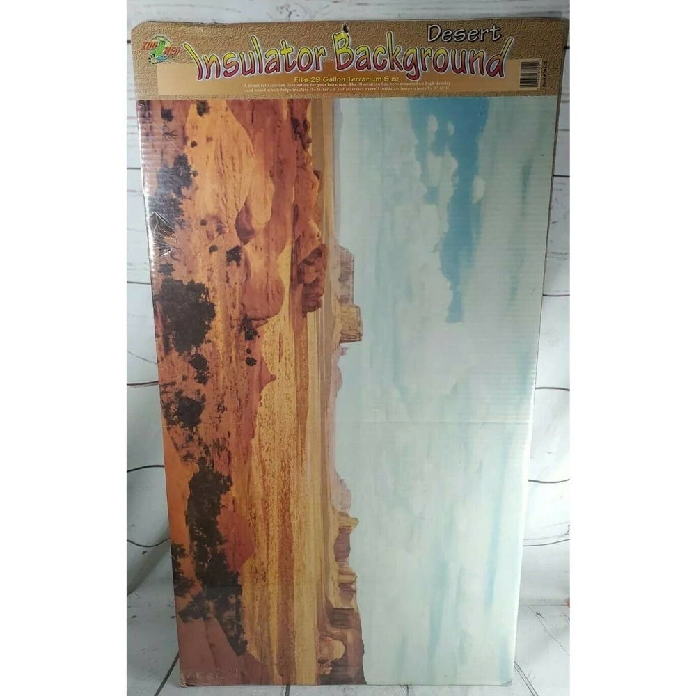 Zoo Med Insulator Background Fits 29 gallon tank 18"x31" Desert theme BD-20